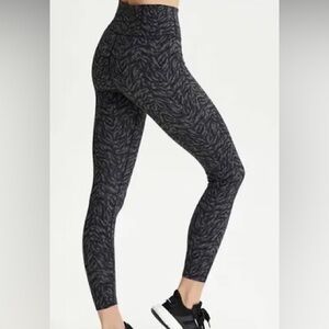 Women’s Varley Luna Leggings - Dark Mono Zebra Size XL